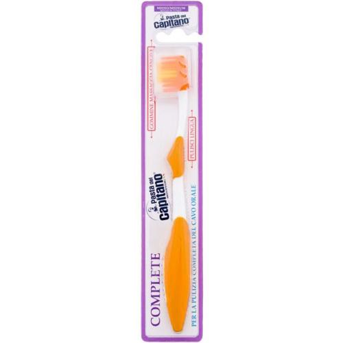 Pasta del Capitano Complete Toothbrush Medium Μέτρια Οδοντόβουρτσα σε Πορτοκαλί Χρώμα 1 Τεμάχιο